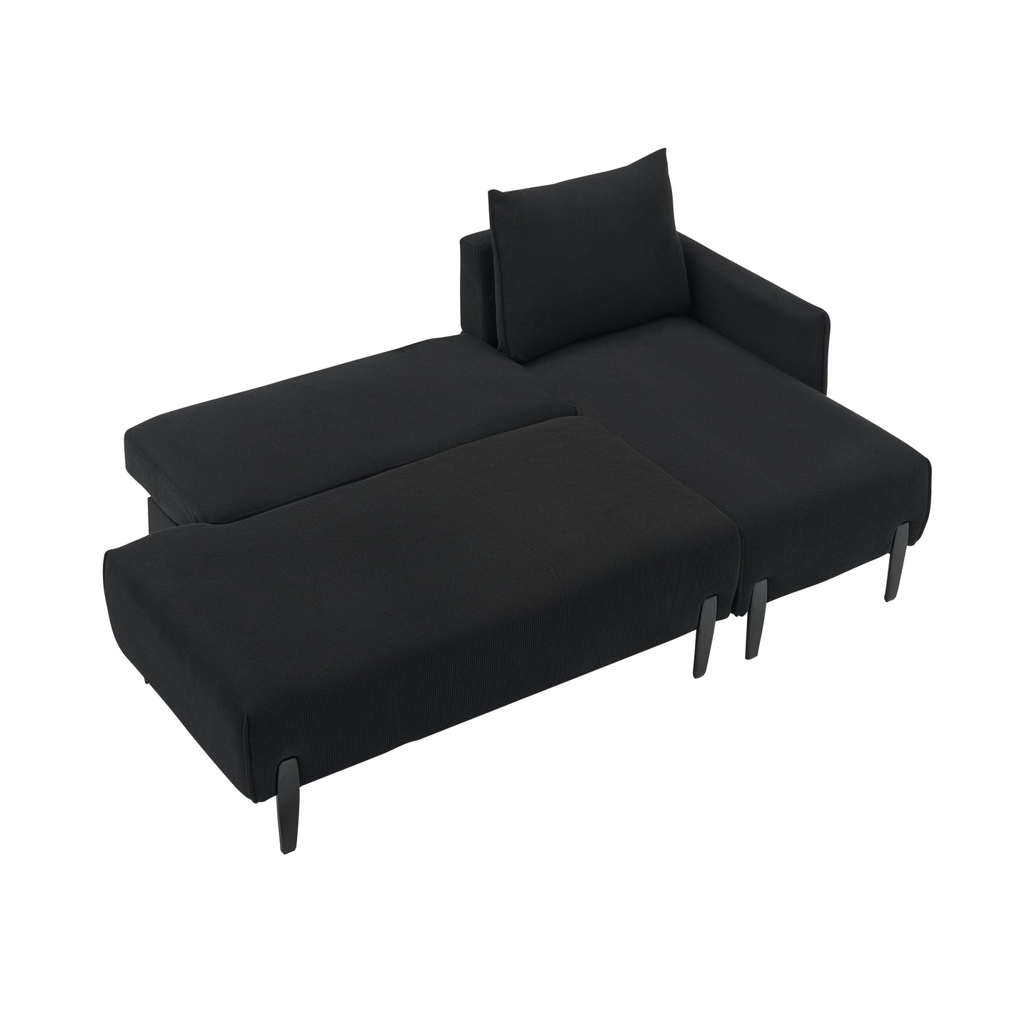 Canapé de 79,50 pouces de long, avec des sièges spacieux et confortables, pour appartement, bureau, salon