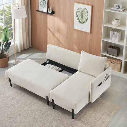 Canapé de 79,50 pouces de long, avec des sièges spacieux et confortables, pour appartement, bureau, salon