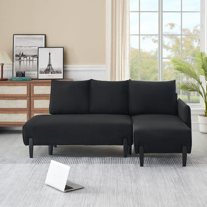 Canapé de 79,50 pouces de long, avec des sièges spacieux et confortables, pour appartement, bureau, salon