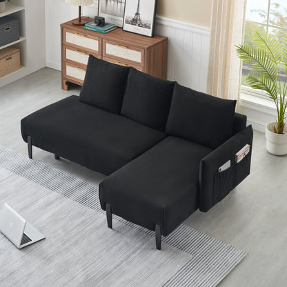 Canapé de 79,50 pouces de long, avec des sièges spacieux et confortables, pour appartement, bureau, salon
