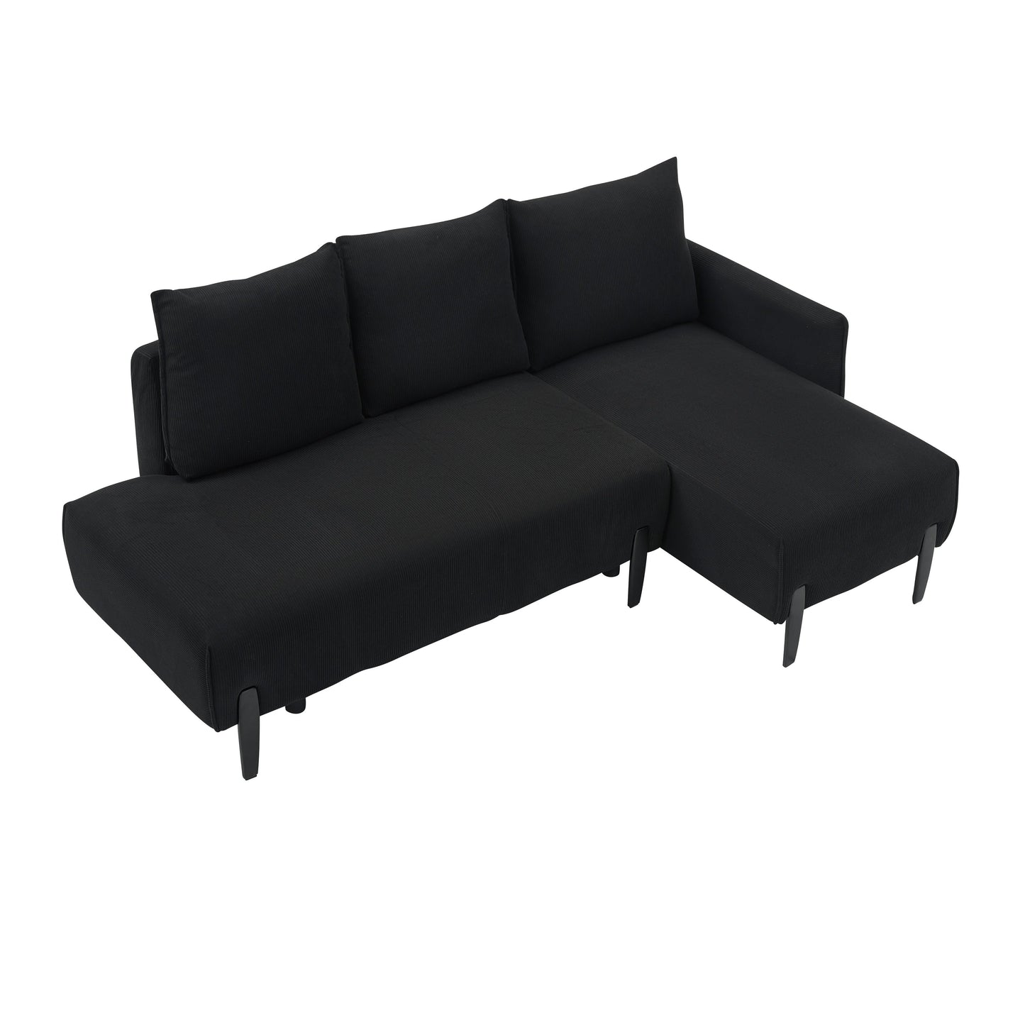 Canapé de 79,50 pouces de long, avec des sièges spacieux et confortables, pour appartement, bureau, salon