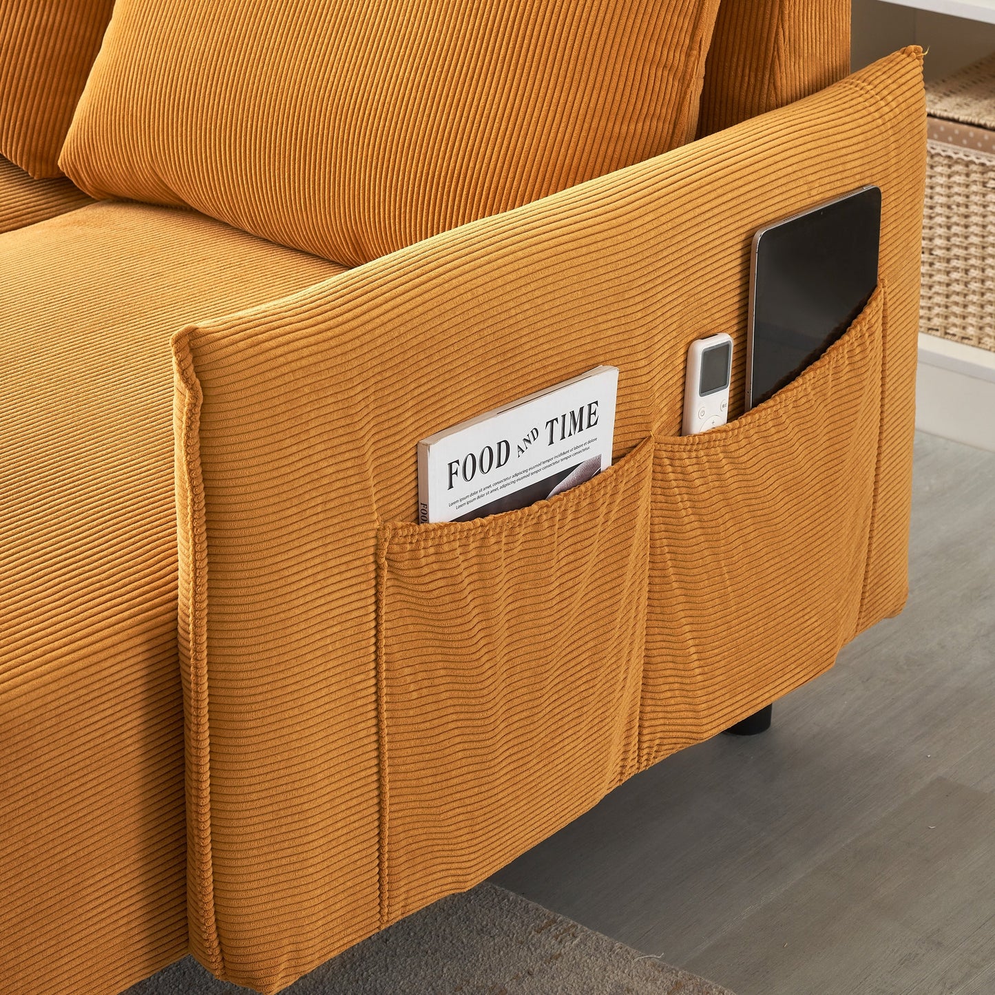 Canapé de 79,50 pouces de long, avec des sièges spacieux et confortables, pour appartement, bureau, salon