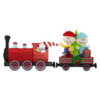 Ensemble de 2 trains pré-éclairés à LED 2D Peanuts