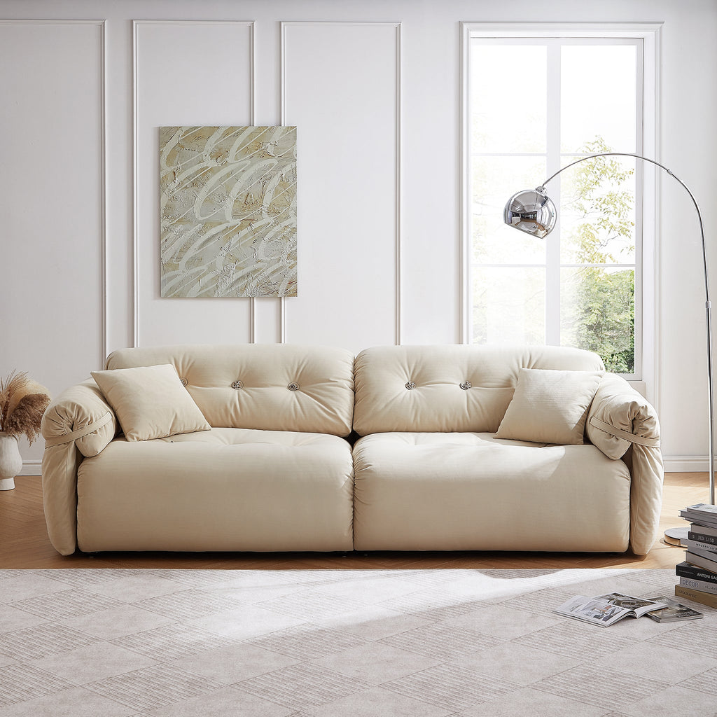 Butter Tufted Sofa
