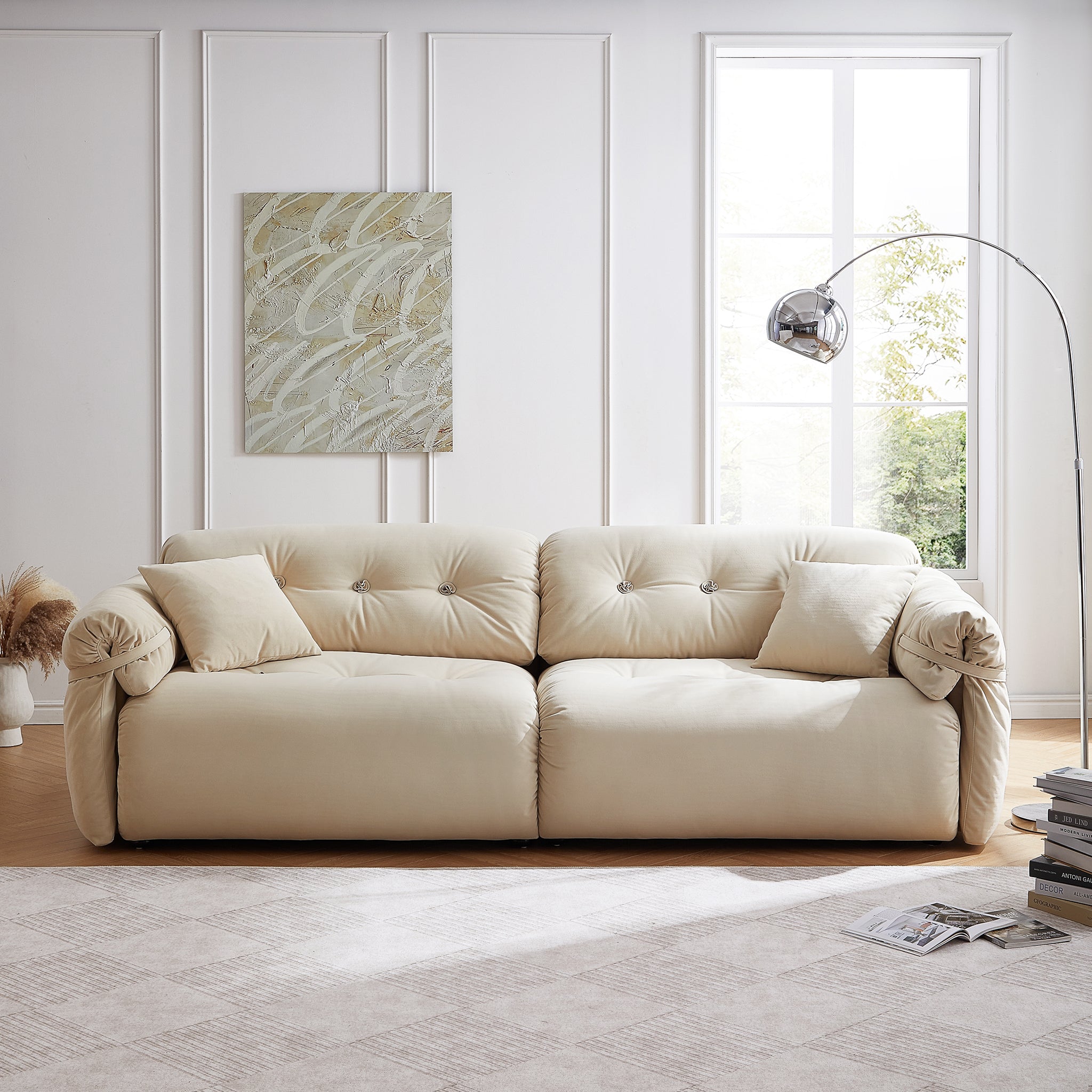 Butter Tufted Sofa