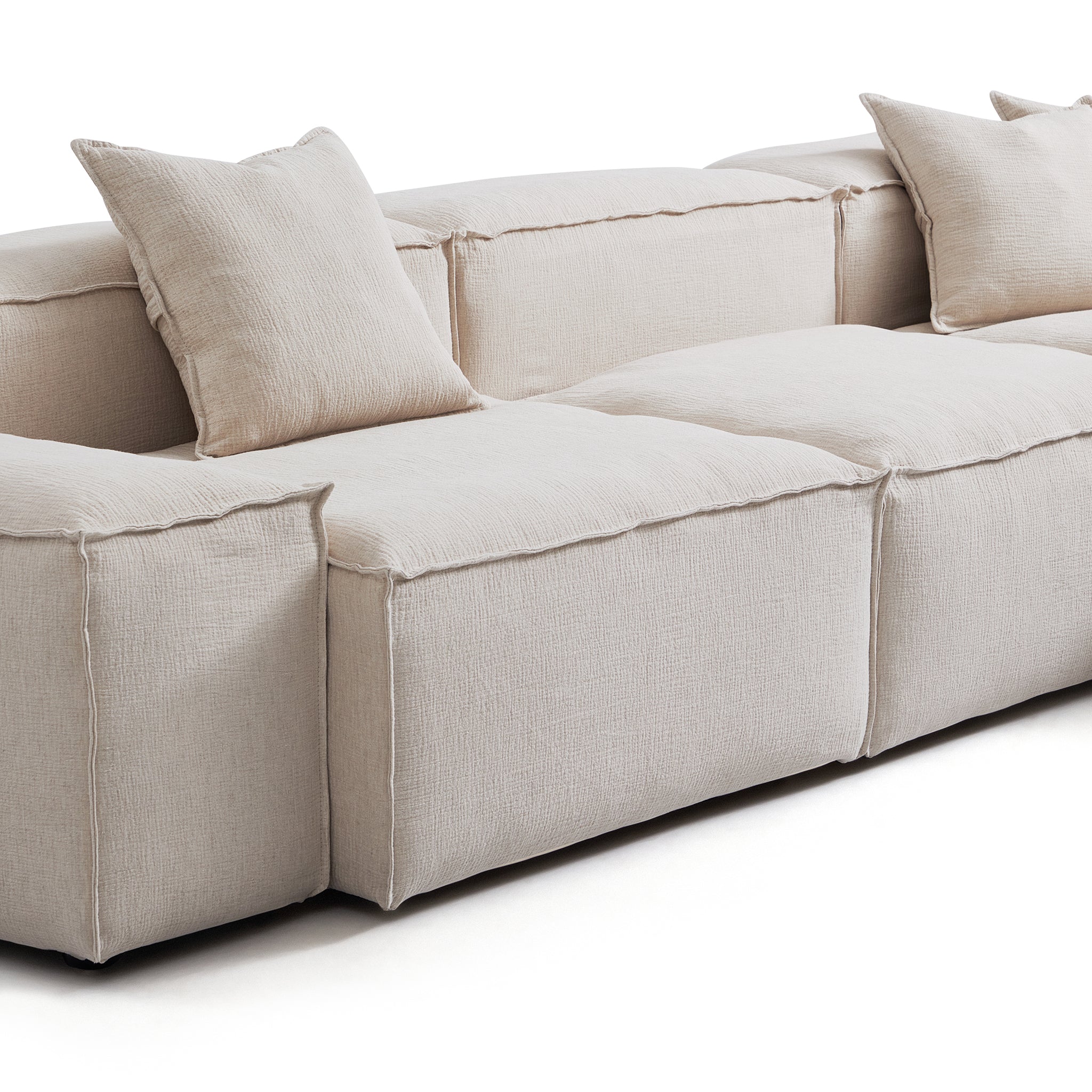 Canapé d'angle modulaire Freedom kaki