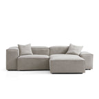 Canapé modulaire Freedom gris neuf avec pouf