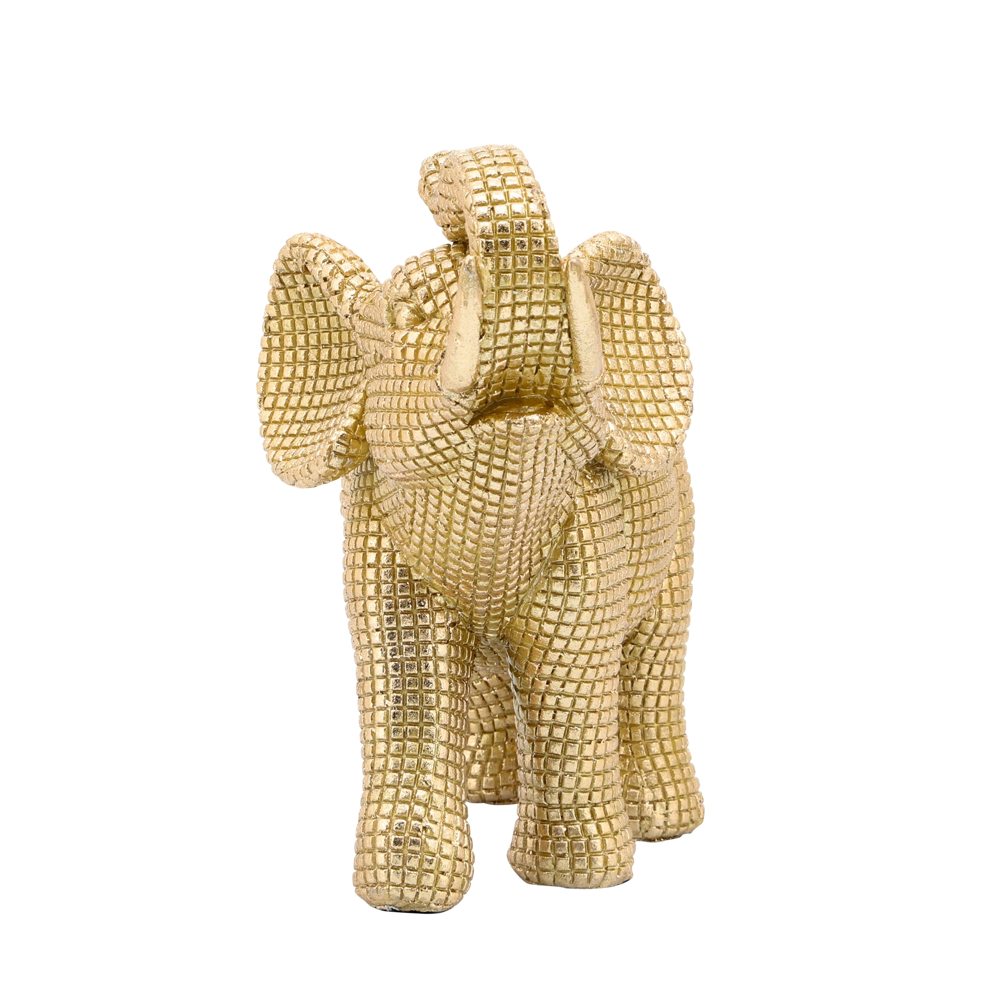 Sagebrook Home Boho 7 Figurine décorative en polyrésine représentant un éléphant - 7 x 4 x 7