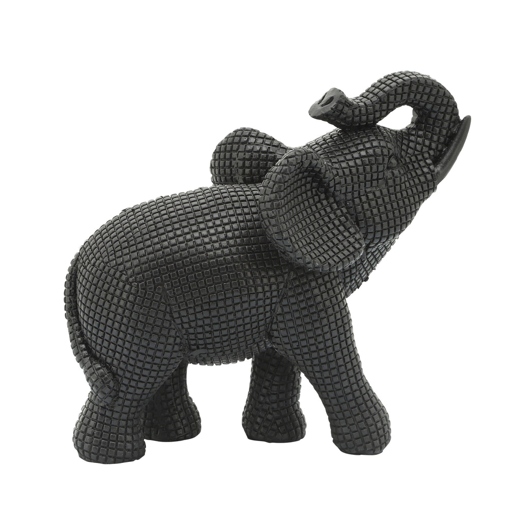 Sagebrook Home Boho 7 Figurine décorative en polyrésine représentant un éléphant - 7 x 4 x 7