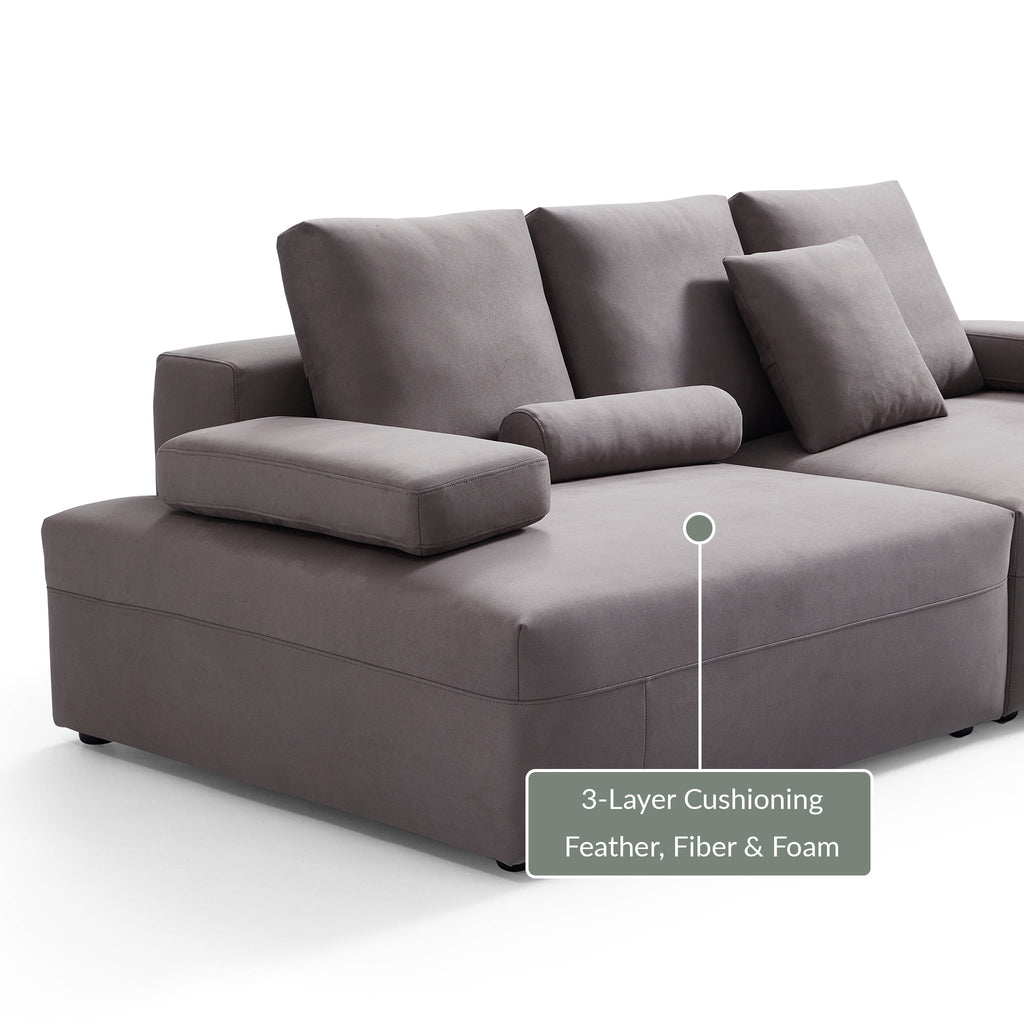 Composition Wabi-Sabi Gray Sofa