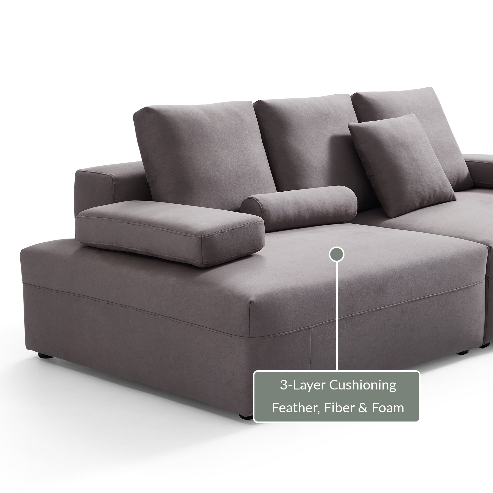 Composition Wabi-Sabi Gray Sofa