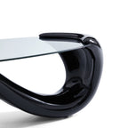 Table basse ovale élégante en forme de sirène