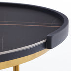 Ensemble de tables basses nobles dorées