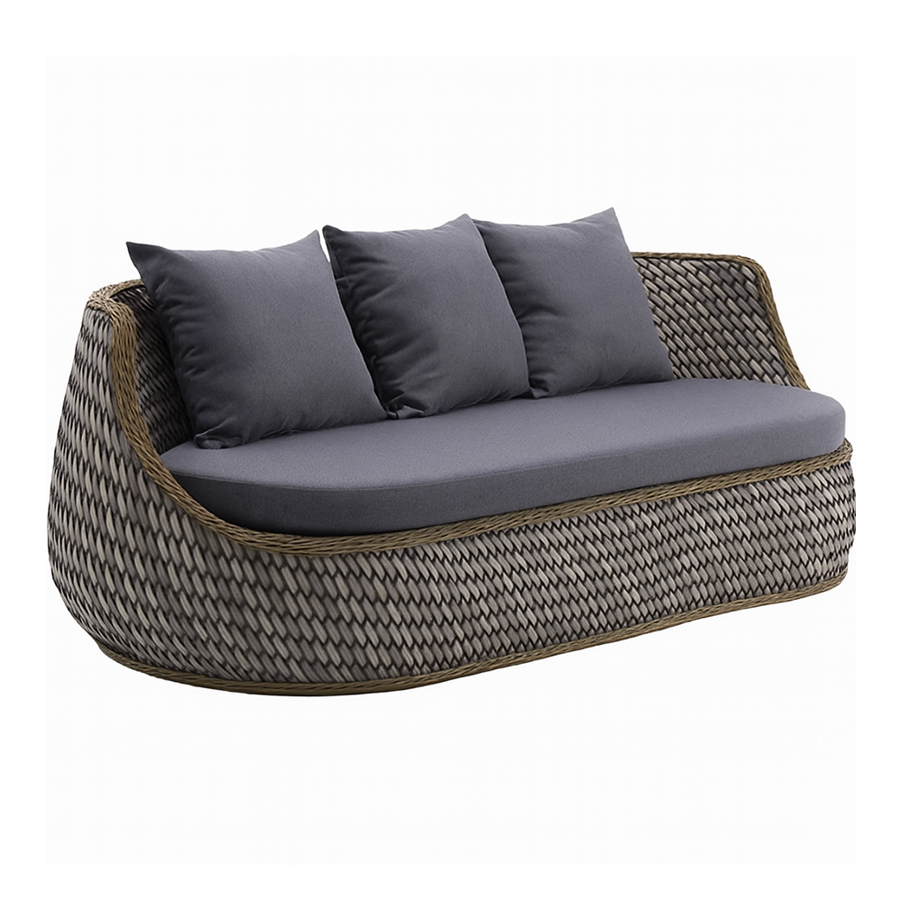 Strafford Woven Patio Lounge Set with Cushions