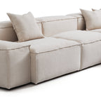 Canapé d'angle modulaire gris Freedom