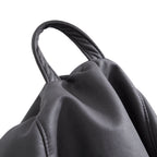 Pouf Litton en cuir gris