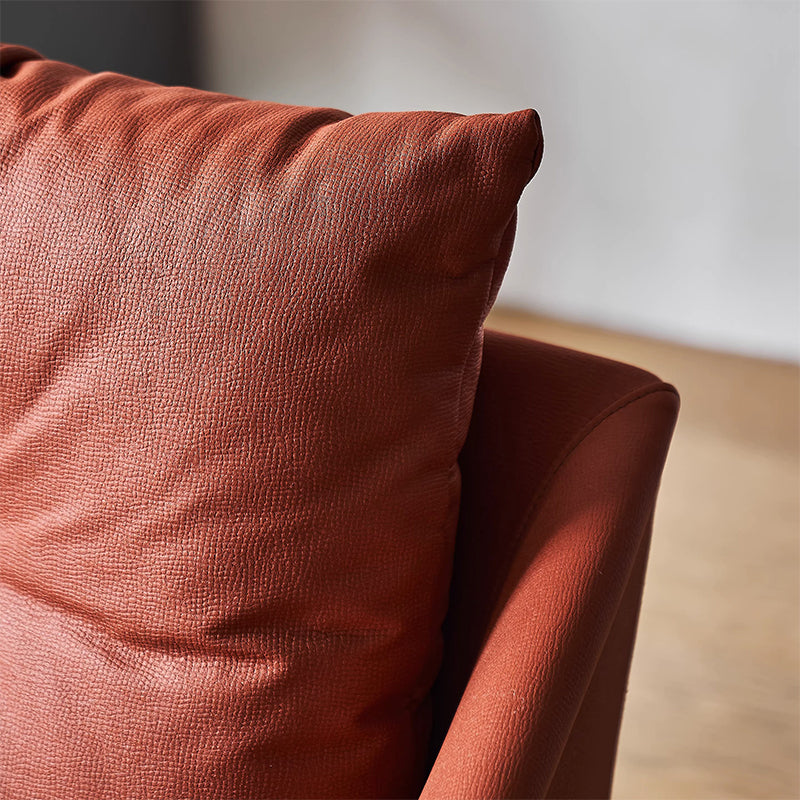 Flamingo Red Fabric Swivel Accent Chair