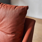 Flamingo Red Fabric Swivel Accent Chair