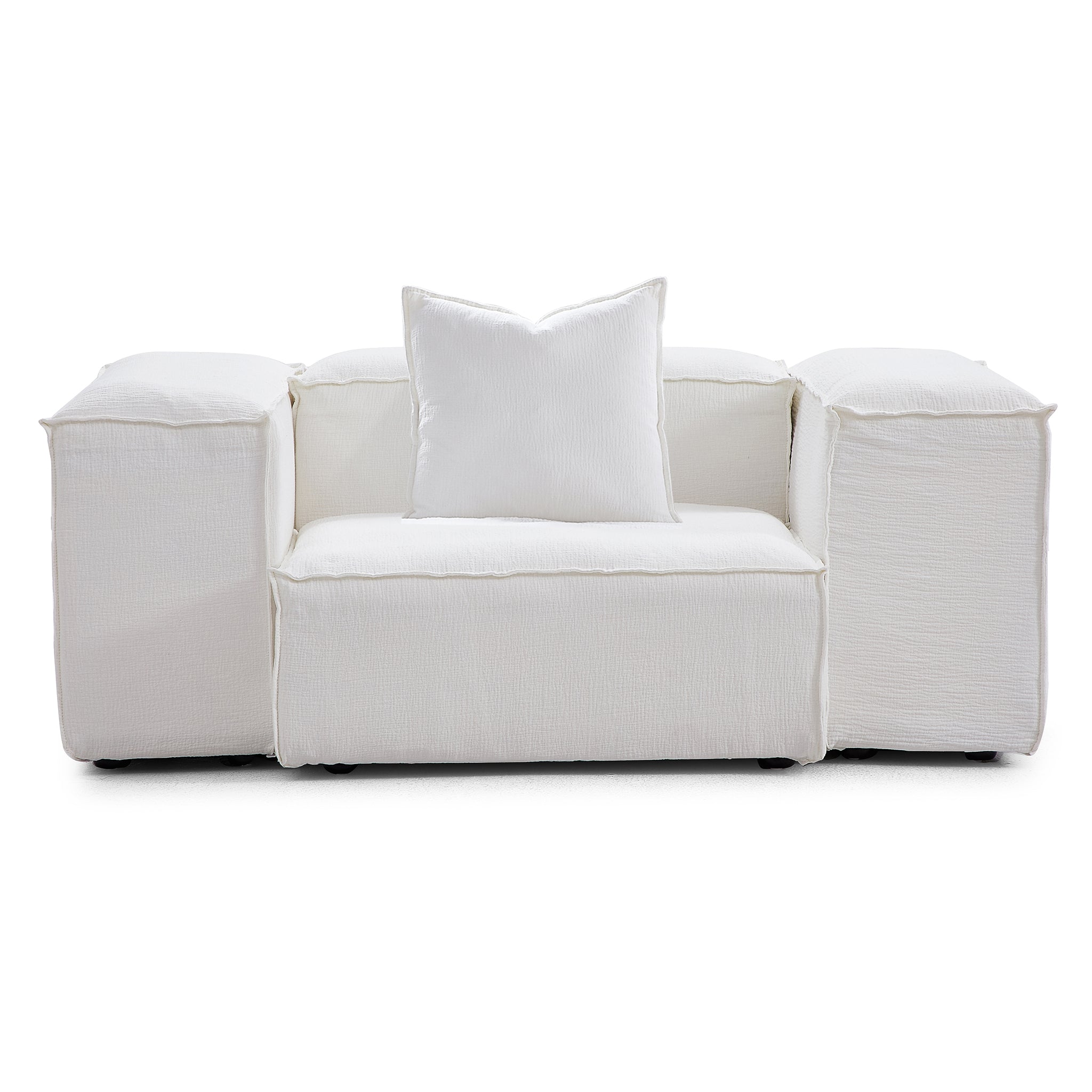 Fauteuil d'appoint modulaire blanc Freedom