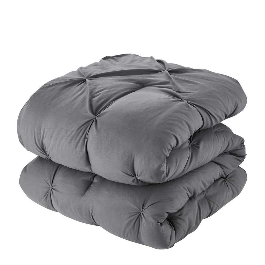 Ensemble de draps et couettes plissés 8 pièces