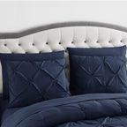 Ensemble de draps et couettes plissés 8 pièces