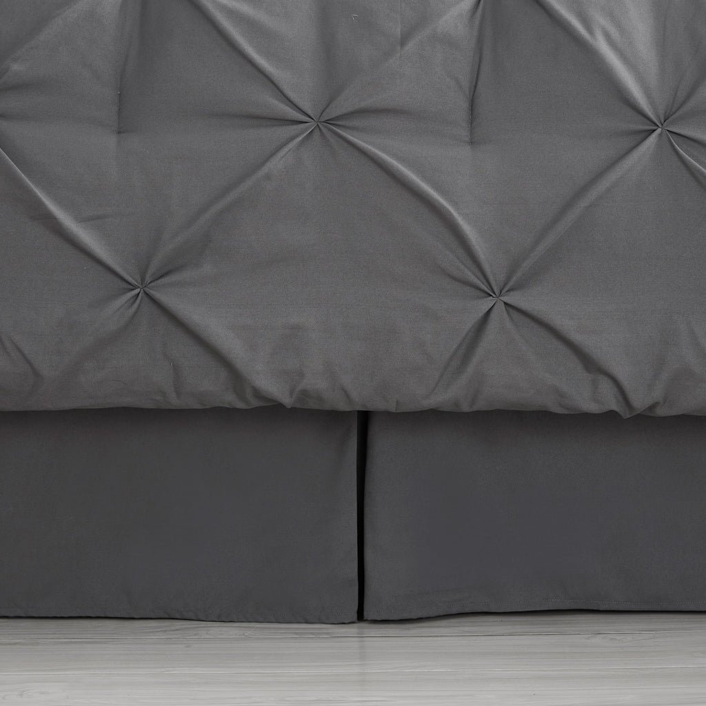 Ensemble de draps et couettes plissés 8 pièces