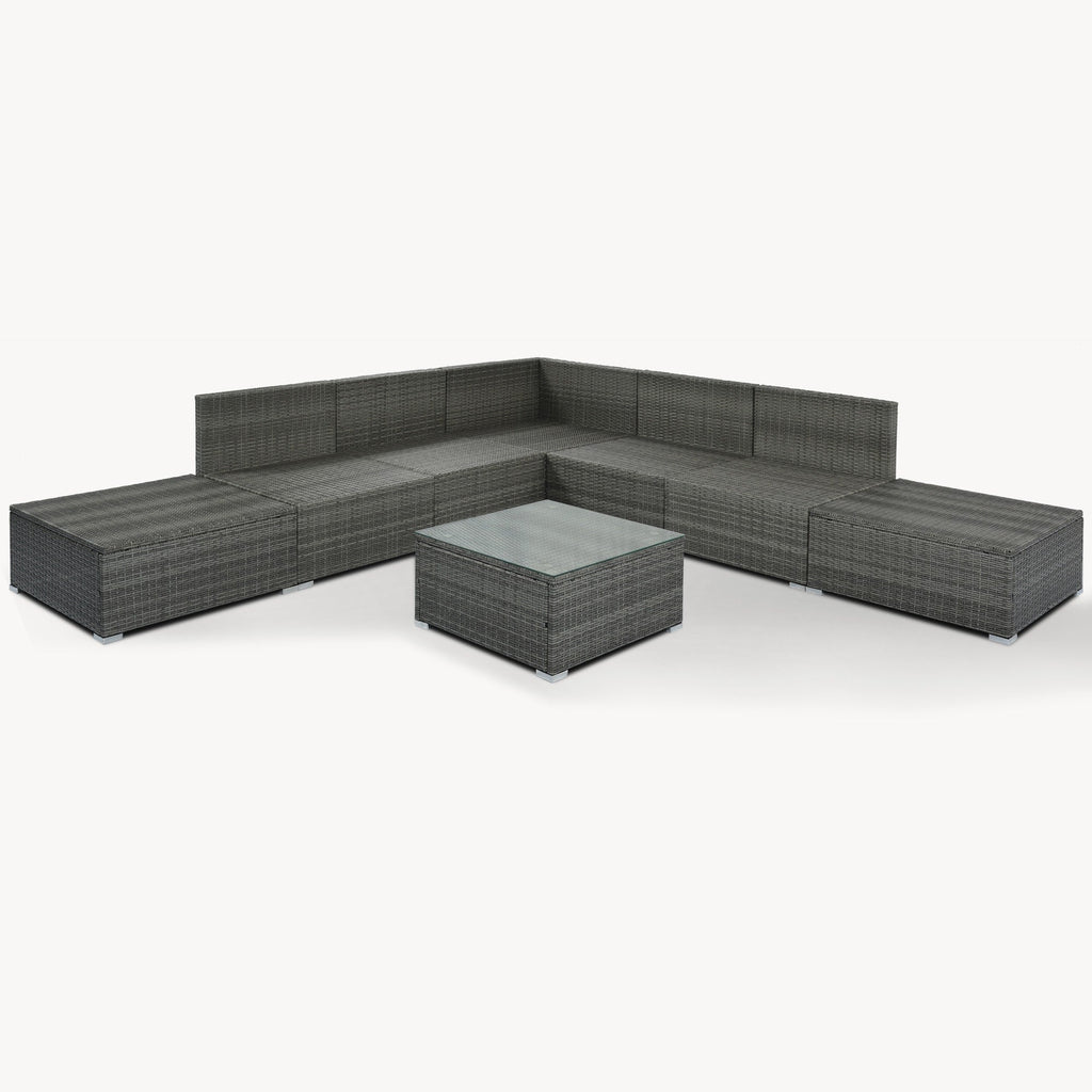 Ensembles de meubles de patio extérieur 8 pièces