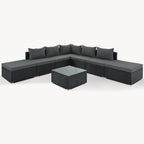 Ensembles de meubles de patio extérieur 8 pièces