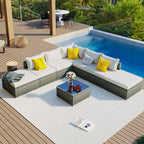 Ensembles de meubles de patio extérieur 8 pièces