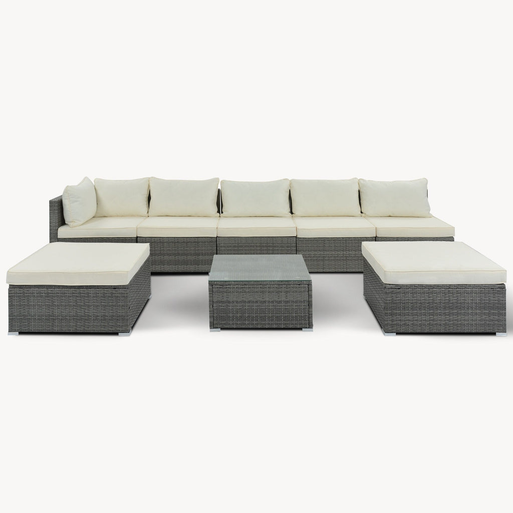 Ensembles de meubles de patio extérieur 8 pièces