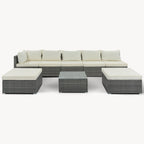 Ensembles de meubles de patio extérieur 8 pièces