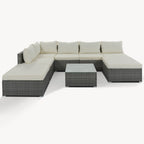 Ensembles de meubles de patio extérieur 8 pièces
