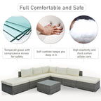 Ensembles de meubles de patio extérieur 8 pièces