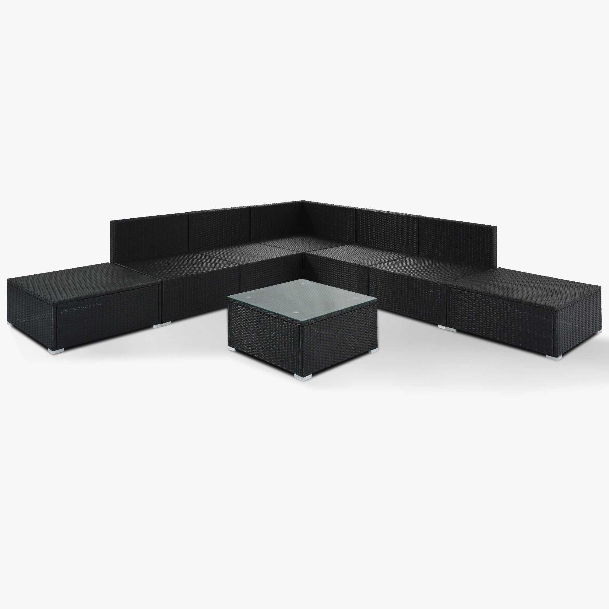 Ensembles de meubles de patio extérieur 8 pièces
