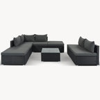 Ensembles de meubles de patio extérieur 8 pièces