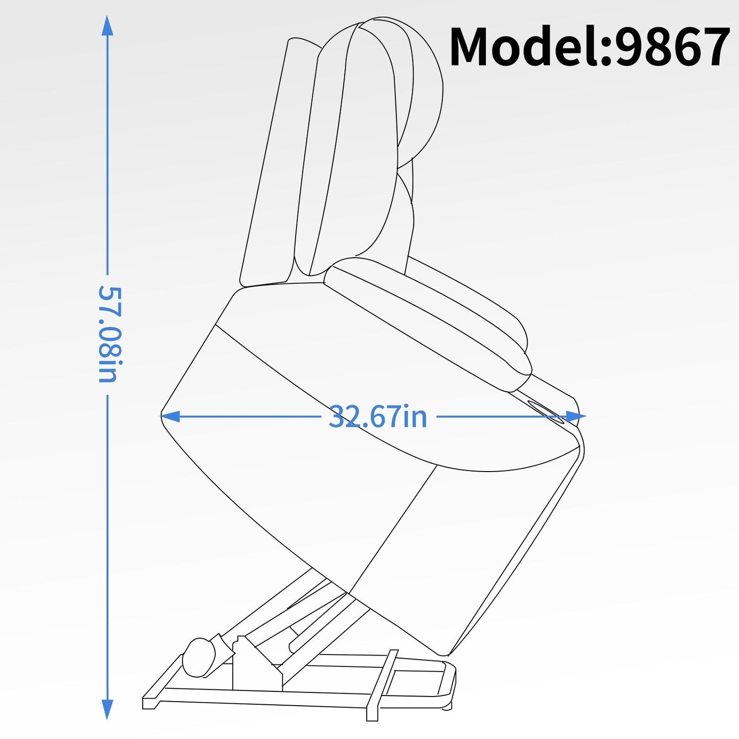 Fauteuil inclinable à vibrations 8 points, massage électrique, mécanisme de mouvement robuste avec chauffage lombaire, deux ports USB et porte-gobelets