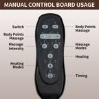 Fauteuil inclinable à vibrations 8 points, massage électrique, mécanisme de mouvement robuste avec chauffage lombaire, deux ports USB et porte-gobelets