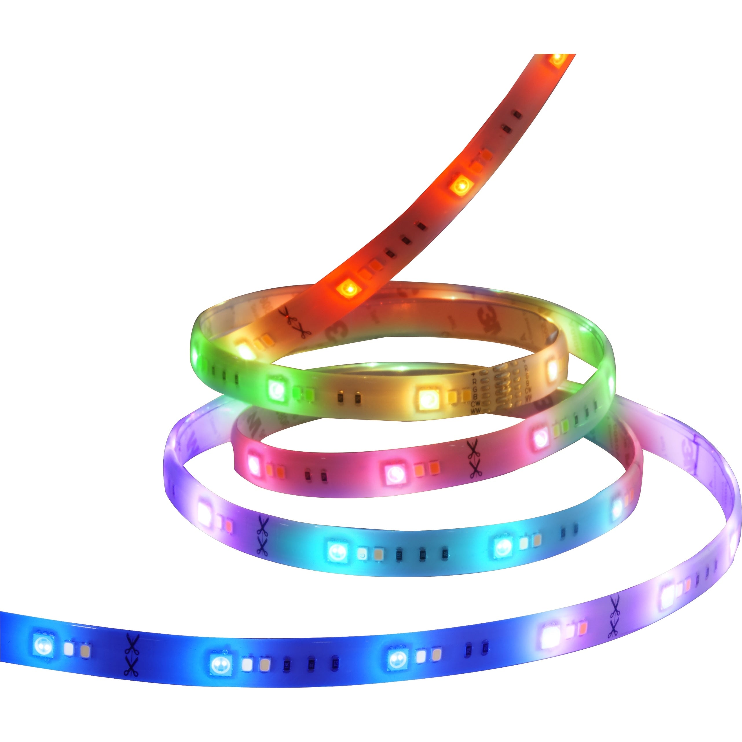 Bande lumineuse LED RGBW extensible de 8 watts, 90 cm, motif étoile de mer, IOT, 120 volts, 800 lumens