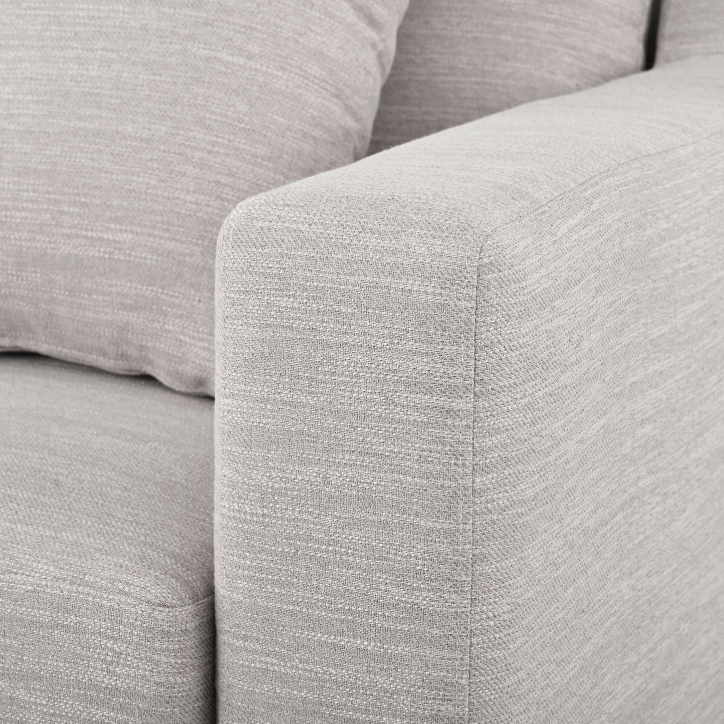 Canapé 3 places en polyester 80,5 pouces, finitions en bois massif – Confort haut de gamme pour le salon ou le bureau