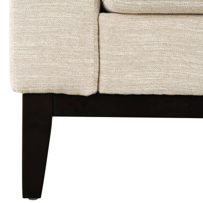 Canapé 3 places en polyester 80,5 pouces, finitions en bois massif – Confort haut de gamme pour le salon ou le bureau