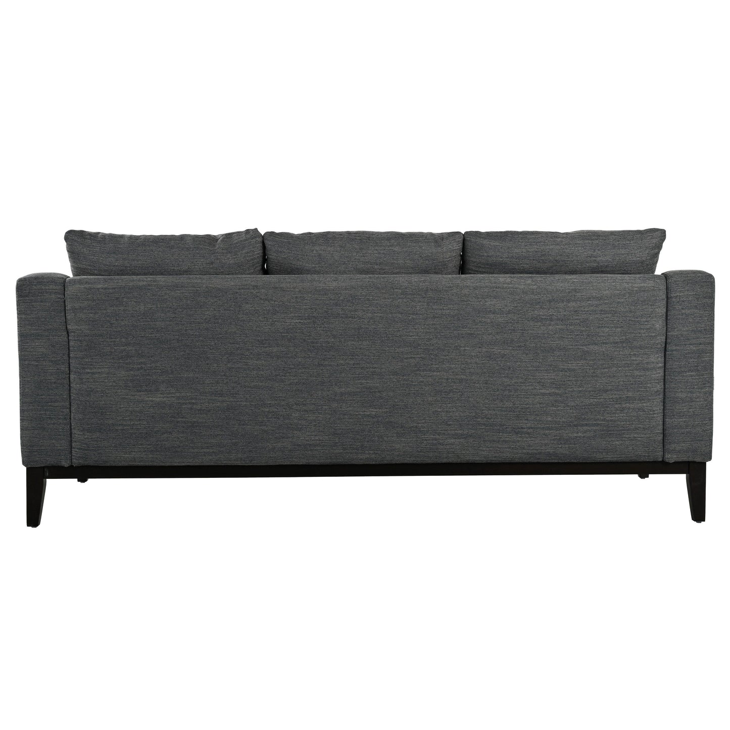 Canapé 3 places en polyester 80,5 pouces, finitions en bois massif – Confort haut de gamme pour le salon ou le bureau