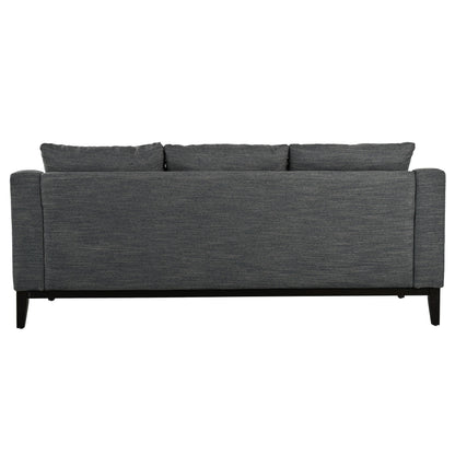 Canapé 3 places en polyester 80,5 pouces, finitions en bois massif – Confort haut de gamme pour le salon ou le bureau