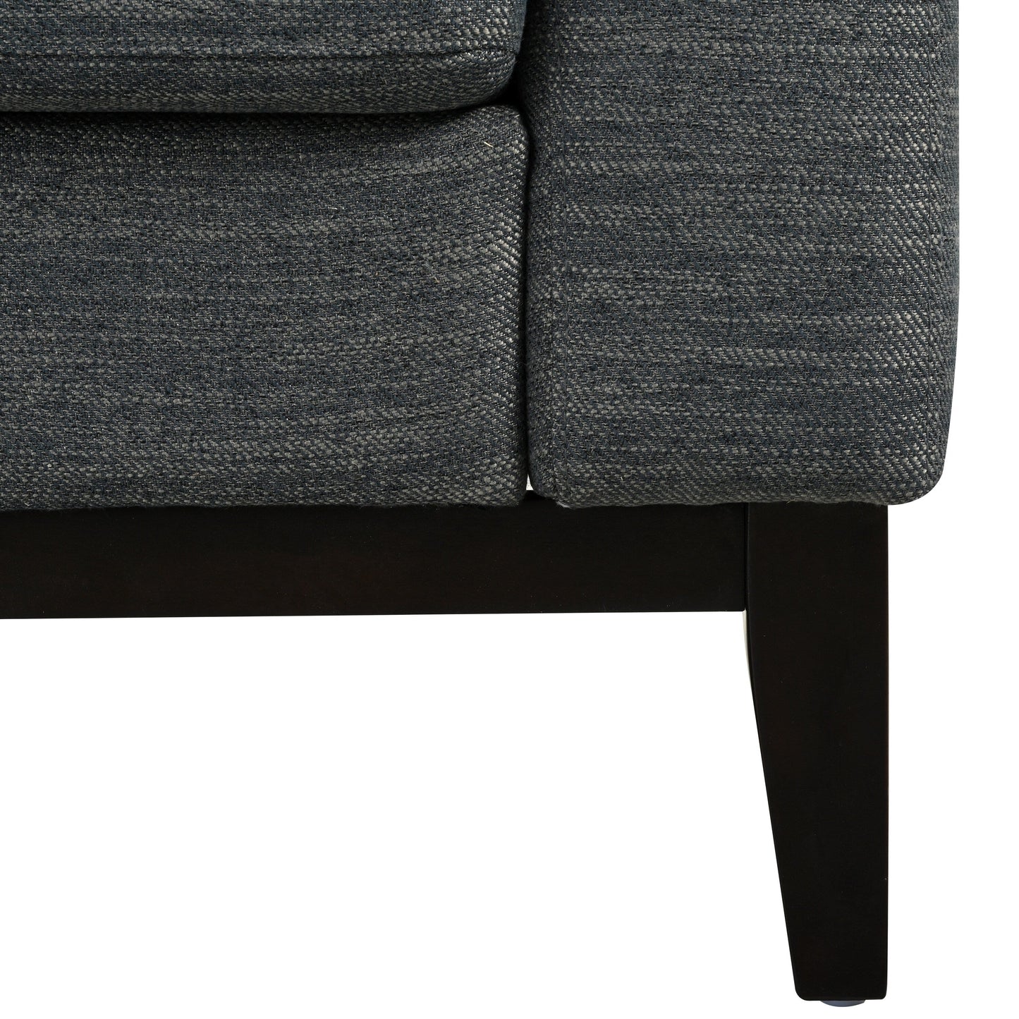 Canapé 3 places en polyester 80,5 pouces, finitions en bois massif – Confort haut de gamme pour le salon ou le bureau