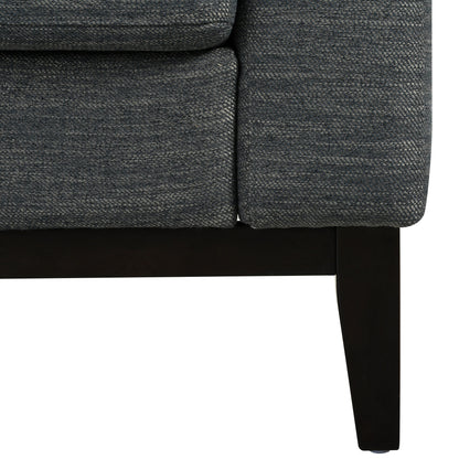 Canapé 3 places en polyester 80,5 pouces, finitions en bois massif – Confort haut de gamme pour le salon ou le bureau