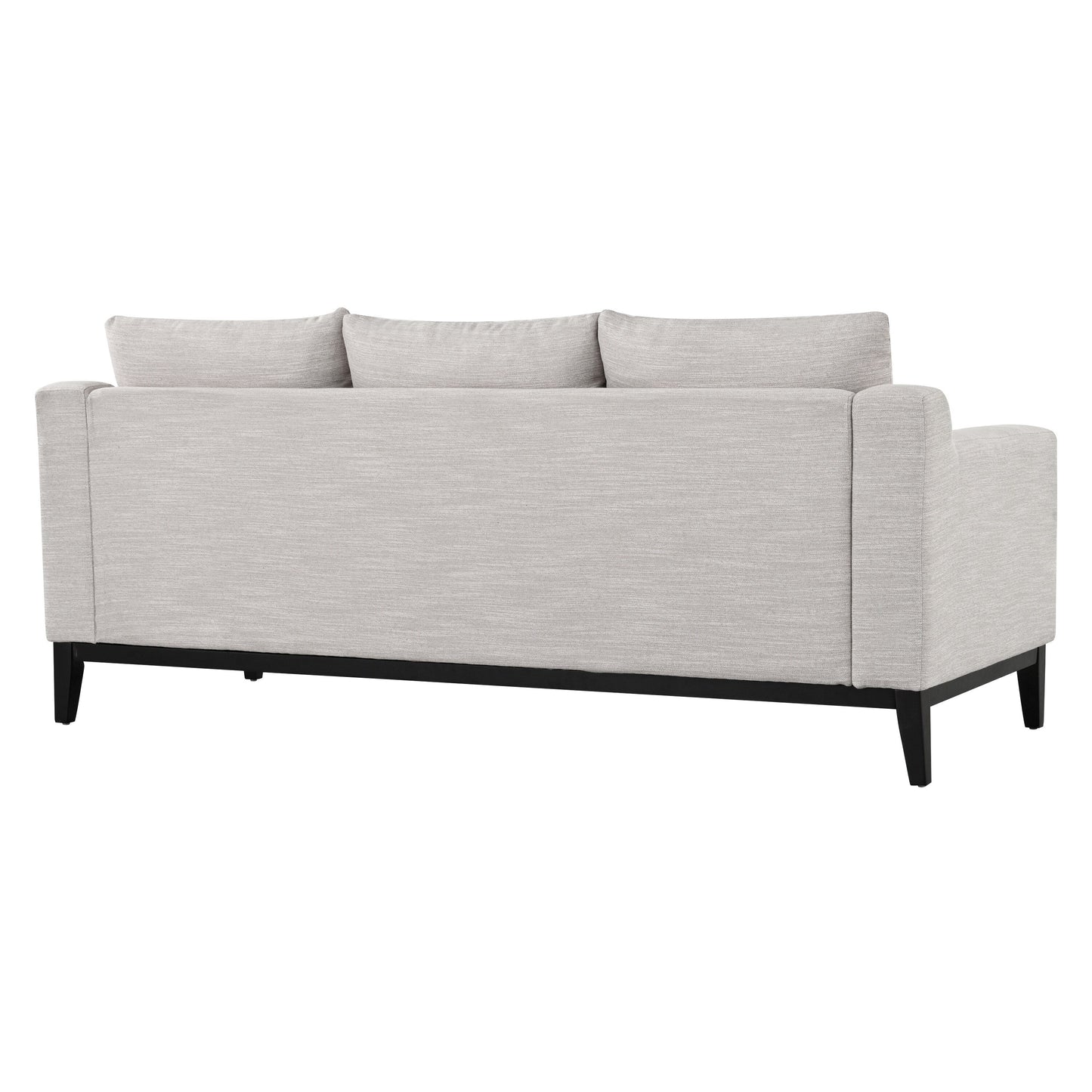 Canapé 3 places en polyester 80,5 pouces, finitions en bois massif – Confort haut de gamme pour le salon ou le bureau