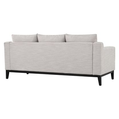 Canapé 3 places en polyester 80,5 pouces, finitions en bois massif – Confort haut de gamme pour le salon ou le bureau