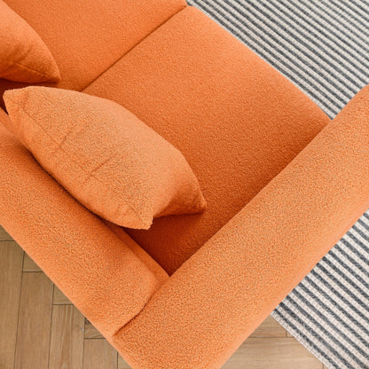 Canapé sectionnel 3 places surdimensionné de 81 pouces, canapé sectionnel en tissu confortable pour salon - Canapé sectionnel à assise profonde, assise moelleuse