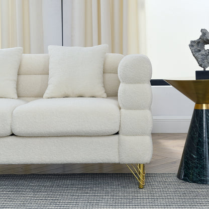 Canapé sectionnel 3 places surdimensionné de 81 pouces, canapé sectionnel en tissu confortable pour salon - Canapé sectionnel à assise profonde, assise moelleuse