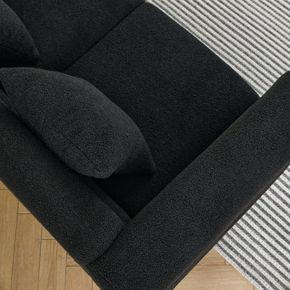 Canapé sectionnel 3 places surdimensionné de 81 pouces, canapé sectionnel en tissu confortable pour salon - Canapé sectionnel à assise profonde, assise moelleuse