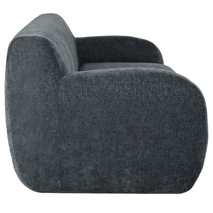 Canapé 3 places minimaliste à compression 81,5 avec larges assises et rembourrage en mousse haute densité pour salons